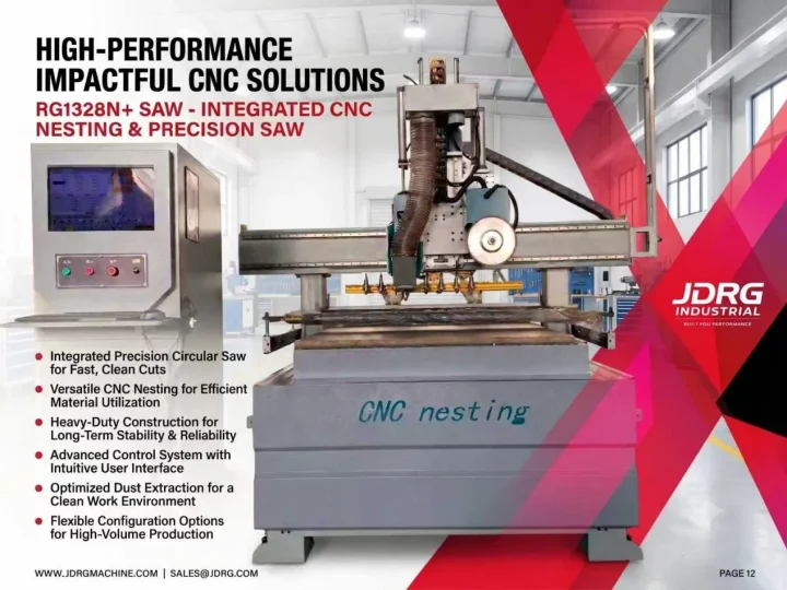 RG1328N plus SAW integrated CNC nesting and precision saw machine